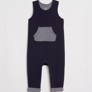 Baby Gap Sleeveless Blue Stripe One Piece Romper Outfit. Newborn. Up to 7 Lbs.